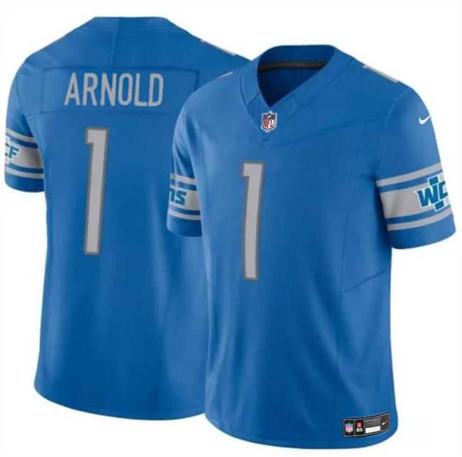 Youth Detroit Lions #1 Terrion Arnold Blue 2024 Draft F.U.S.E. Vapor Untouchable Limited Stitched Jersey Dzhi->youth nfl jersey->Youth Jersey